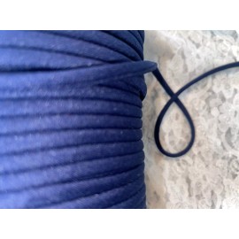 Unbranded 10 yards soft knit navy blue CORD spaghetti strap string corset ties 1/4" wide