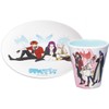 Skater MPL20P-A Thin Melamine Plate, 7.9 inches (20 cm), Funeral