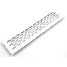 Design61 Aluminium Ventilation Grille L 245 x H 60 mm Exhaust Grille in White