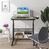 Panta Mobile Standing Desk, Adjustable Rolling Computer Desk with 3
