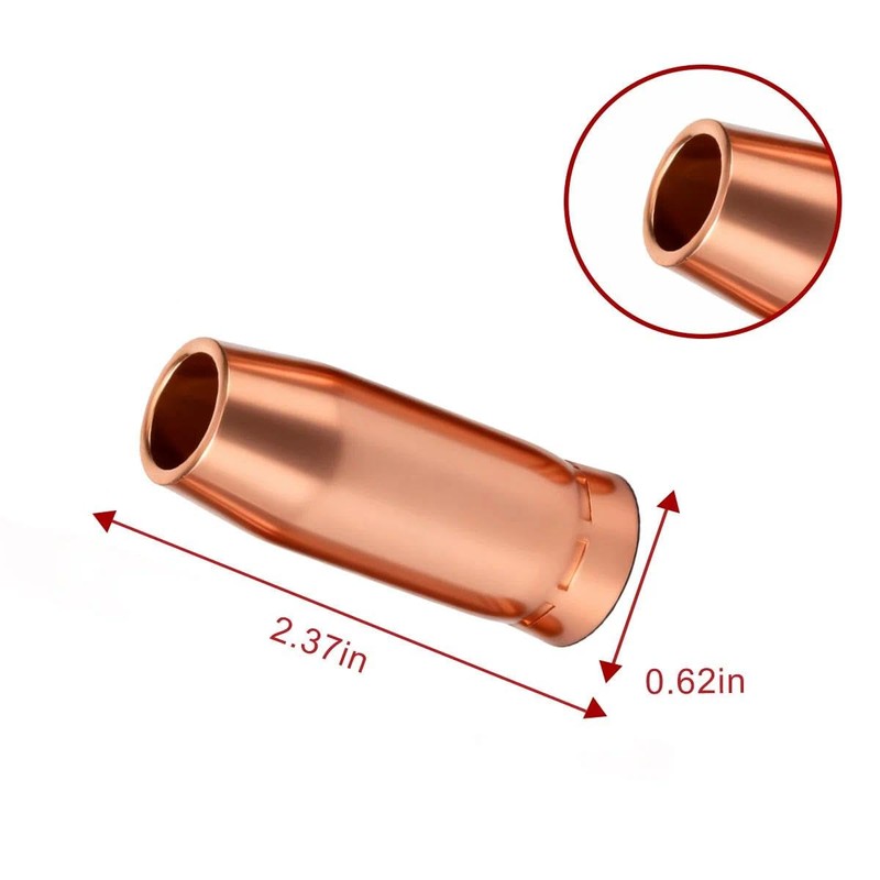 5PK Nozzle 198855 5/8" Fits Miller Spoolmatic 15A 30A Pro