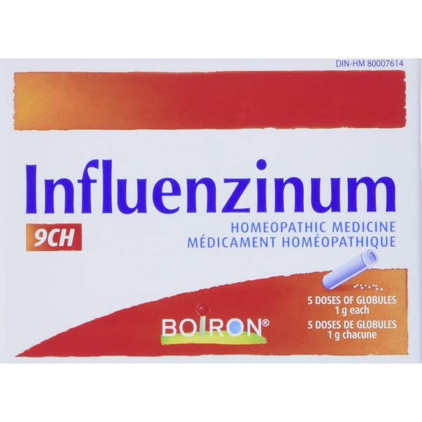 Boiron Influenzinum 2023-2024 Homeopathic Medicine 5 Doses (1g Each)