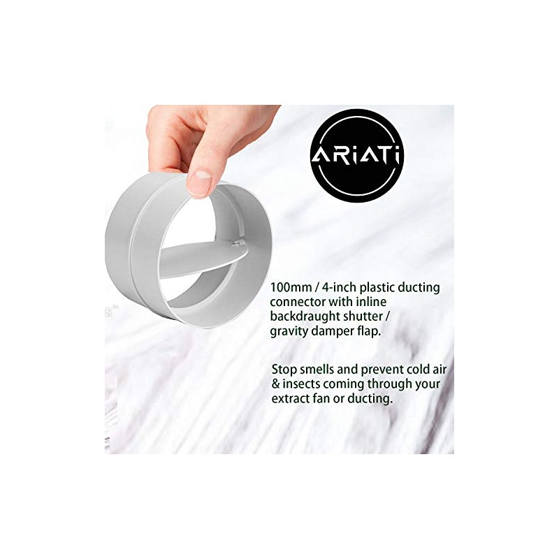 Ariati UK 2 x Pack Connector with Backdraught Shutter Flap