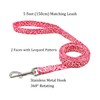Olahibi Dog Collar and Leash Combo Set, Leopard Pattern, Polyester