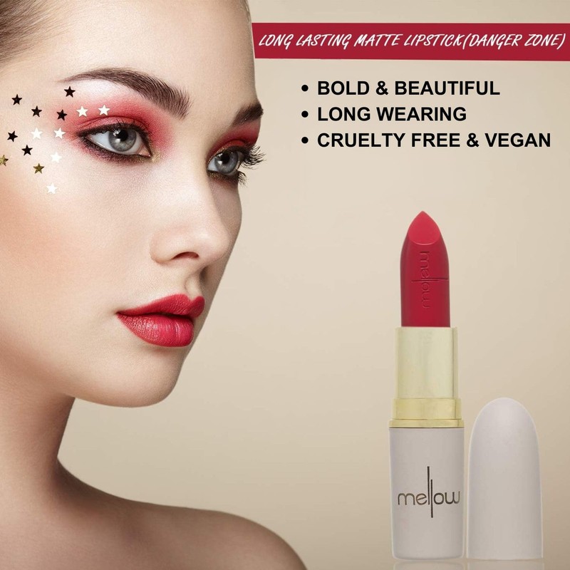 Mellow Cosmetics - Creamy Matte Lipstick - Danger Zone