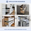 Probrico 1 Pair 18 Inch Rear/Side Mount Drawer Slides with