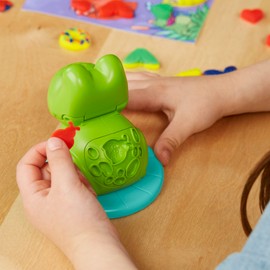 Play-Doh Play-Doh Farbi, der Frosch, 4 x 28 g Dosen, Vorschulspielzeug mit Ausstechern, Kunstzubehör zum Sortieren und Zuordnen Lernen ab 3 Jahren