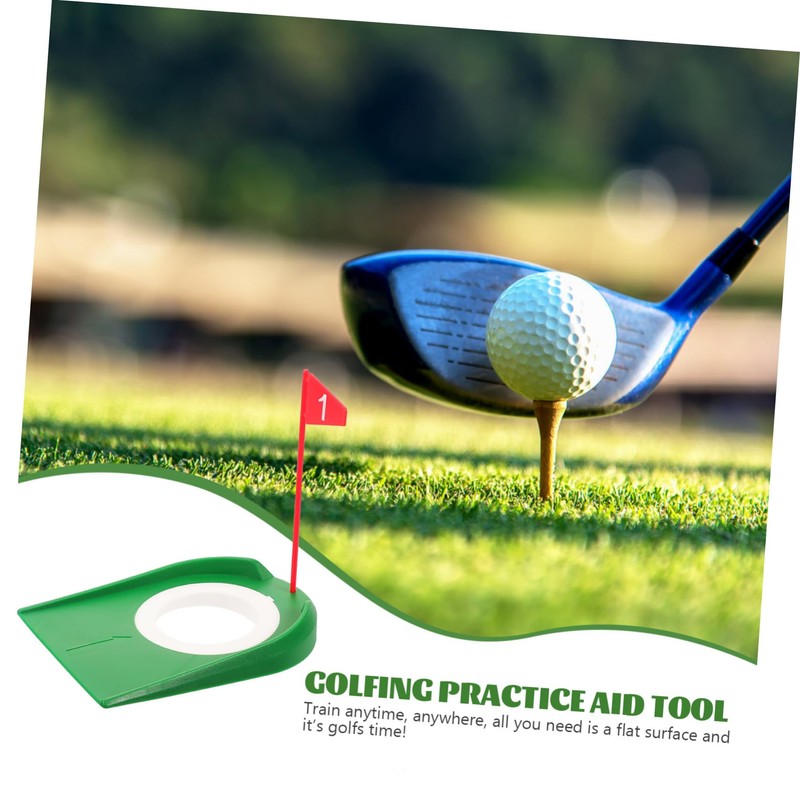 KOMBIUDA Regulation Size Golf Hole Cup Set 3 Putters for