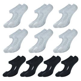 BALENZIA Pilates Grip Socks Women |Pack of 10| Yoga Accesorries Grip Hospital Walk|Ballet Dance Anti Slip Non Skid Sock