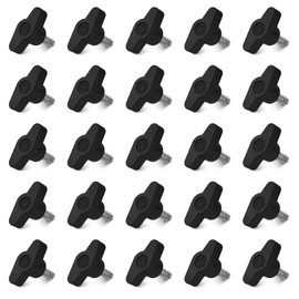 Sekonow 25Pcs 1/4"-20 x 3/4" Thumb Screws, Galvanized Carbon Steel Standard/Coarse Thread Thumb Screw