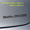 YHCDSEA Dual Motor Badge Emblem Sticker Plaid Decor Compatible for