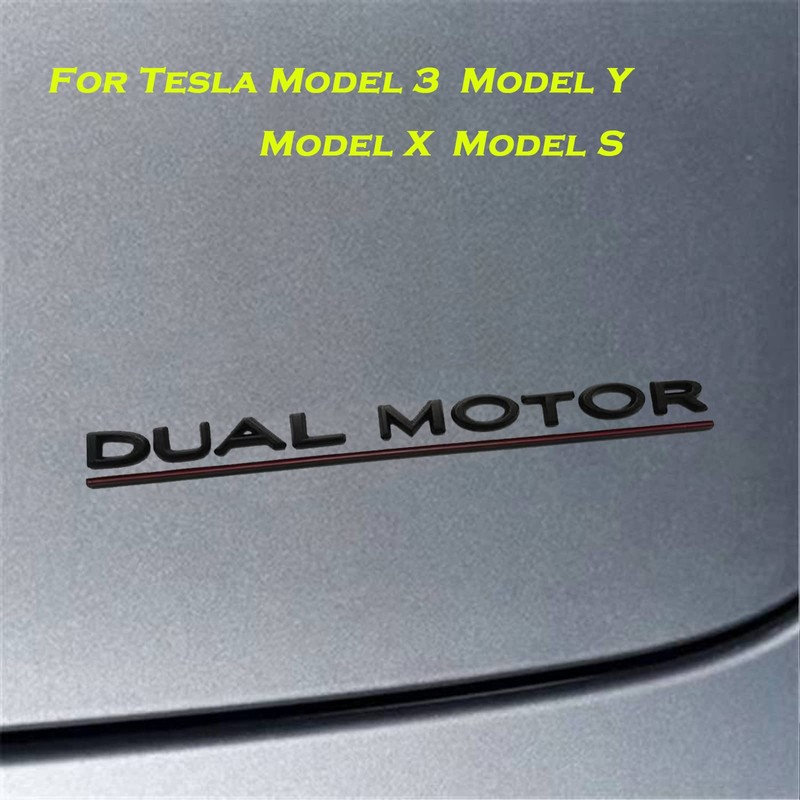 YHCDSEA Dual Motor Badge Emblem Sticker Plaid Decor Compatible for