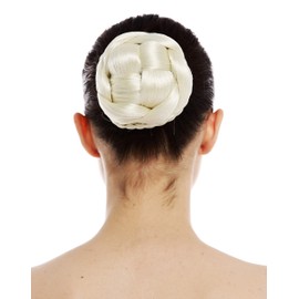 WIG ME UP - JL-3123L-613 Hairpiece Bun Hair Bun Chignon Traditional Braided Platinum Light Blonde