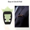 WLLHYF 4 Pack Assorted Pocket Square Holder for Men Prefolded