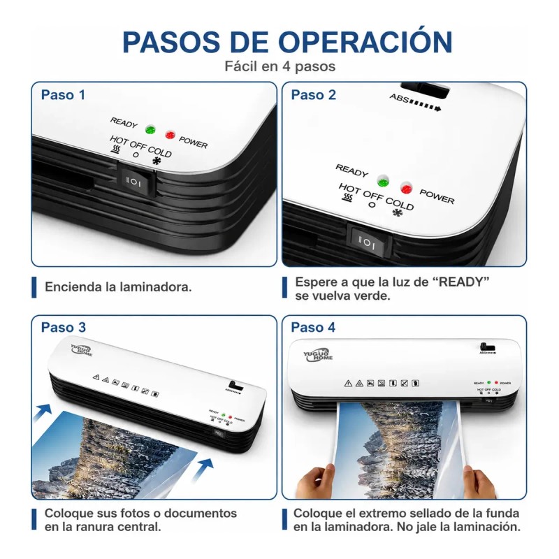 Laminadora Enmicadora Térmica+cortador De Papel+300 Micas