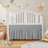 SiinvdaBZX 2-Piece Set Ruffled Crib Skirt & Soft Microfiber Fitted
