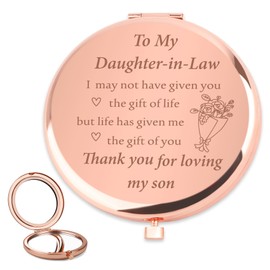 Bluckincle Daughter in Law Gifts Makeup Mirrors Daughter in Law Birthday Gifts for Daughters in Law Wedding Day Gifts for Daughter 40th Birthday Gifts for Daughter in Law