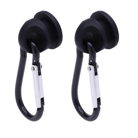 Vagocom 2Pcs Hooks Set Charms Accessories for Bogg Bags and Simply Southern Bag - Insert Hook Holder with Small Key Chain Clip for Beach Tote(Black)
