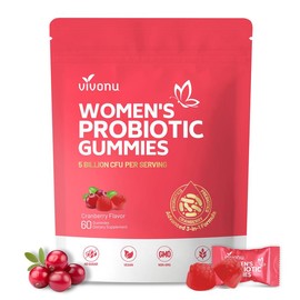 VivoNu Cranberry Probiotic Gummies | Targeting Body Odor, Women's Health, and Body Balance | Vegan (60 Gummies per Pack):_Pack of 2