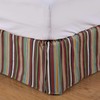 HiEnd Accents Tammy Multicolor Stripe Western Bedskirt, Twin
