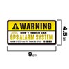 Anti-theft Anti-theft Prank Accident Prevention Security Sticker Sticker GPS WARNING