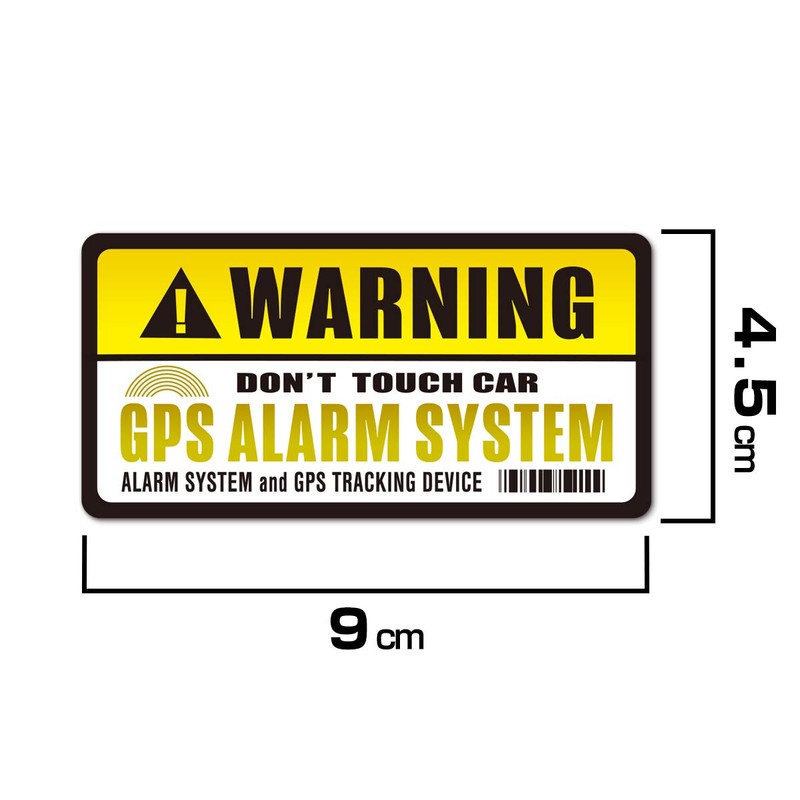 Anti-theft Anti-theft Prank Accident Prevention Security Sticker Sticker GPS WARNING