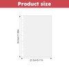 200 Pcs Poly Pockets A4 Folder,Clear Plastic Wallets A4 Punched