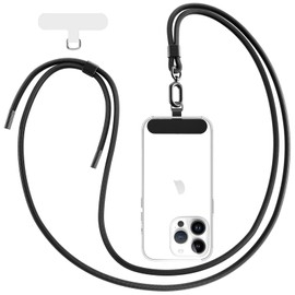 Qyoocom Smartphone Strap, Neck or Shoulder Strap (Strap Holder Included x 2 Pieces) Smartphone Shoulder Popular, Cute, Lightweight, Mobile Strap, Cross-angled Design, Hanging from the Neck, Adjustable