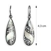 ISLAND PIERCINGS 925 Silver and Mother of Pearl Drop Earrings