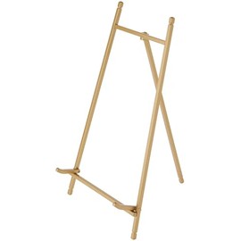Bard's Satin Gold-toned Metal Easel, 12" H x 7" W x 7.75" D, Pack of 2