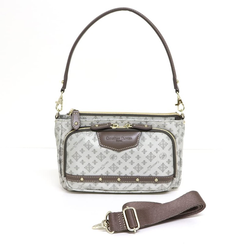 Christian Olivier 38-7801 Purse Pochette Shoulder Bag, beige, (greige)