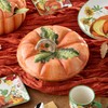 Harvest Fields 3D Pumpkin Covered Pie Carrier – 10.5” Ceramic