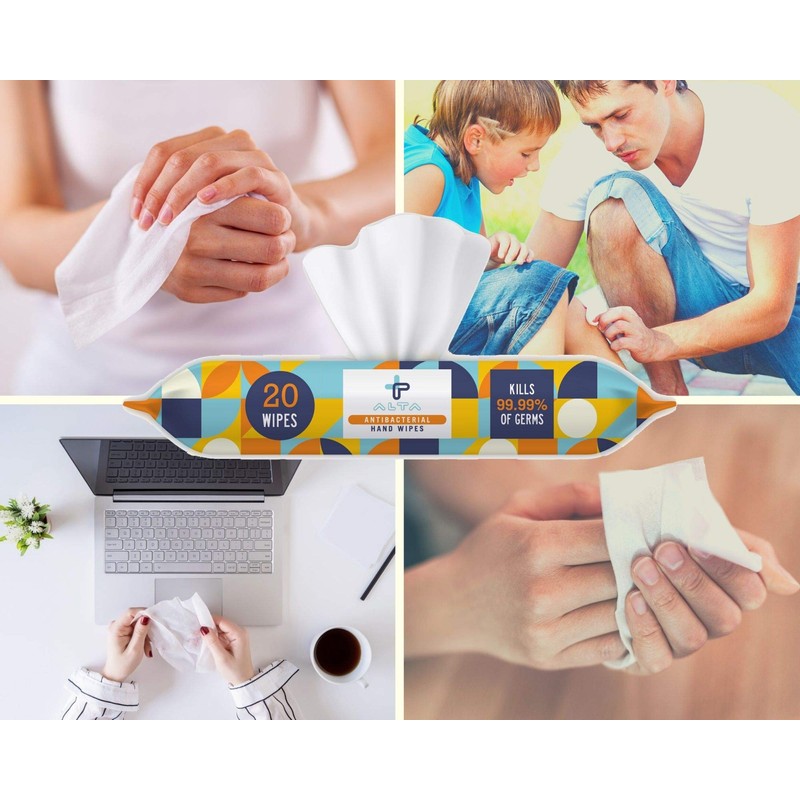 ALTA + Alcohol Free Hand Sanitizing Wipes, Travel Size, 20