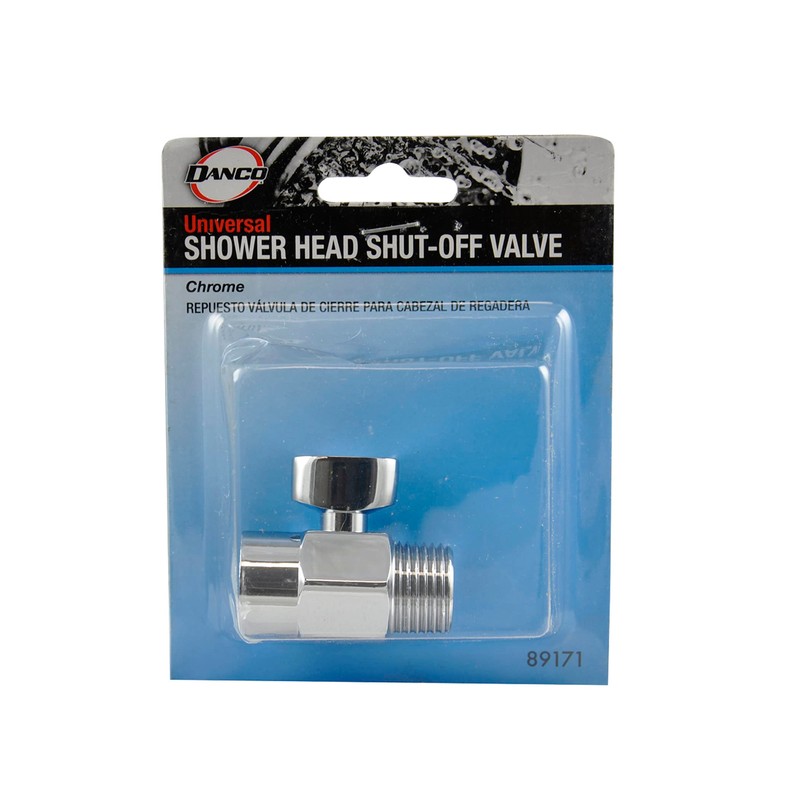 DANCO Shower Volume Control Shut-Off Valve, Chrome, 1.6 inch, 1-Pack