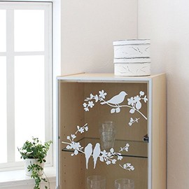 House Jida GWS-85 Wall Stickers, Kotori in the Forest, White