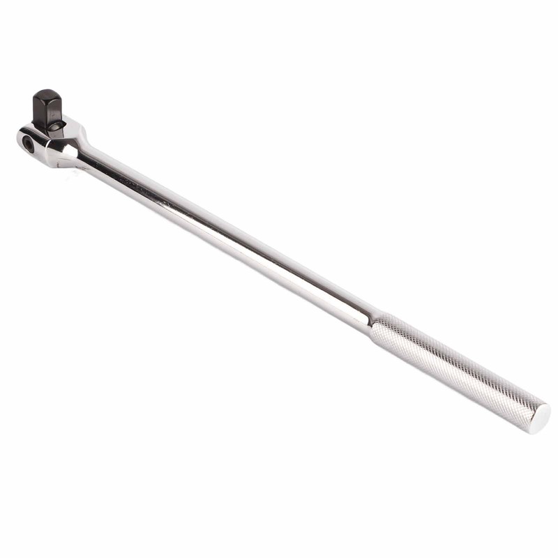 15in 1/2in Drive Breaker Bar Chrome Vanadium Steel 180 Degree