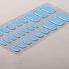 XEAOHESY 26pcs Semi Cured Gel Toe Nail Strips, Pedicure Nail