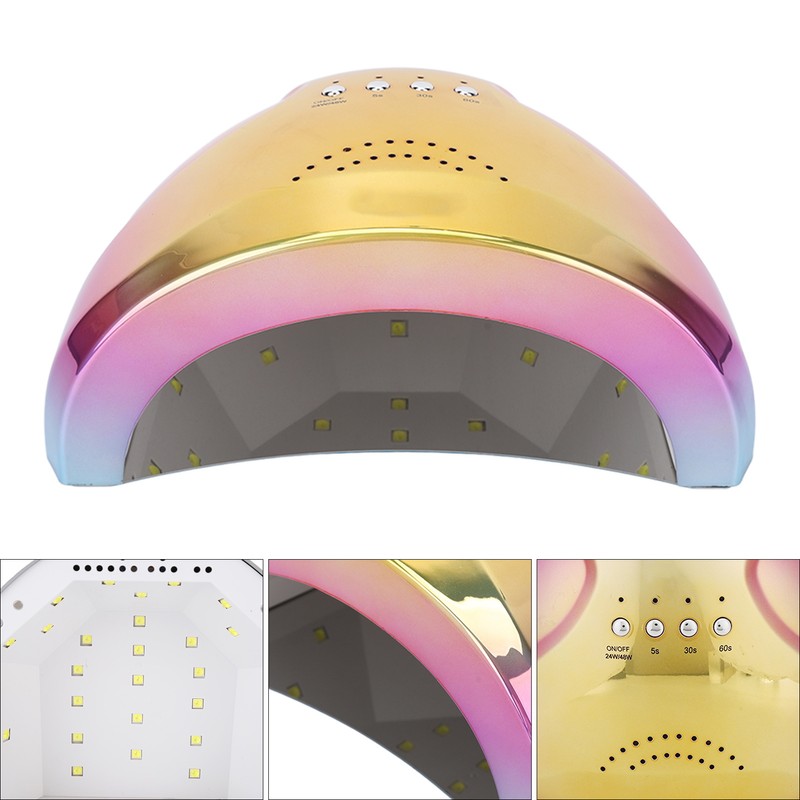 UV LED Nail Lamp 48W Dual Light Source Infrared Intelligent