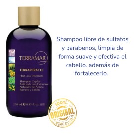 Shampoo Anticaída Terramar 250 Ml Árnica, Romero Y Limón