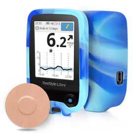 YOUSHARES Freestyle Libre 2 Case with 20 Plasters, Protective Case Compatible with Freestyle Libre 1 & 2, Scratch-Resistant and Drop-Proof Case, Protective Cover & Libre 1 & 2 Plasters, Waterproof,