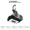 Claymore Capon 120H (Tan) - LED Rechargeable Clip-On Cap Headlamp,