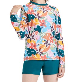 Girls Swimsuits Two Piece Long Sleeve Rash Guard Sun Protection UPF 50+ Swimwear Swimming Suit Summer Beach Wear Bathing Suit Green