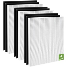 115115 Replacement Filter A for Winix Plasmawave Air Purifier C535 5300 5300-2 5500 6300 6300-2 P300 C909 9800, 3 C535 Filters + 6 Activated Carbon Filters