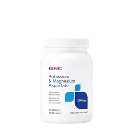 GNC Potassium and Magnesium Aspartate 250mg Supplement, Helps Regulate Water Balance, 120 Servings