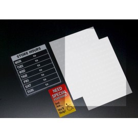 Clear Window Cling - Store Open Hours - Sign Kit