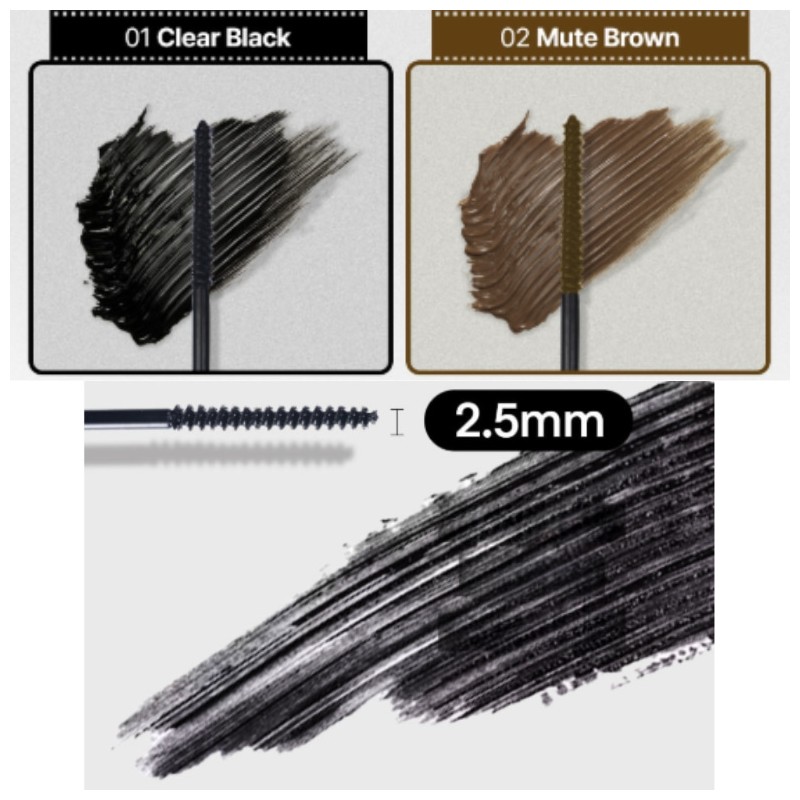 THE TOOL LAB Washable Serum Cara 4.5g, Color:01 Clear Black