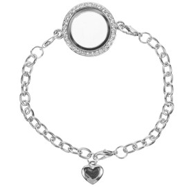 SAFIGLE Charm Bracelet Photo Frame Jewelry Women's Magnetic Bracelet for Floating Charms