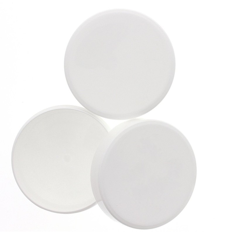 Kosmetex Empty Flat Tin White, 100 g / 125 ml,