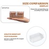 FZJ 20 Pack 10OZ Rectangle Clear Plastic Dessert Cups with
