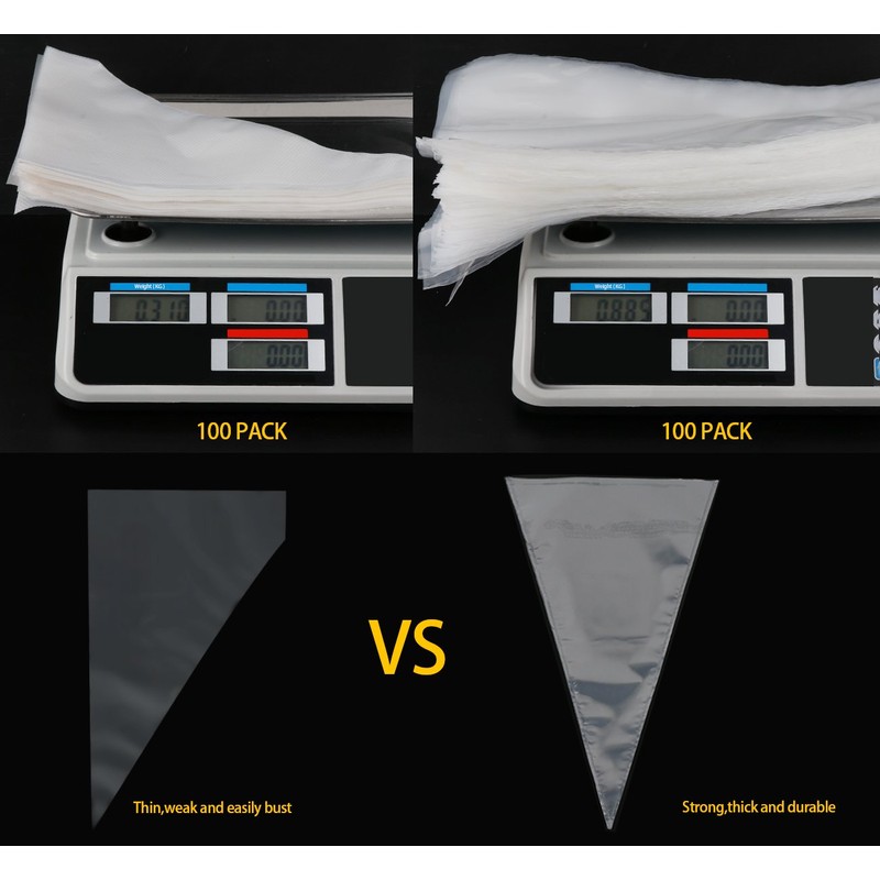 ilauke 100 Pack Cake Decorating Supplies 18 inch Piping Bags